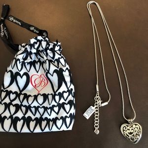 Brighton Heart Badge Clip Necklace